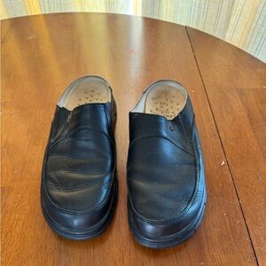 FINN Comfort Germany black leather mules size EU 39 = 9